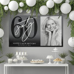 Modern Black 60th Birthday Party Banner<br><div class="desc">Celebrate sixty years in style with this bold and modern party banner, perfect for a milestone birthday celebration. The design on the left side features a large black “60” with a handwritten white “Sixty” layered over it for a sleek, contemporary look. On the right side, there’s space to add a...</div>