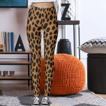 Modern Black And Brown Leopard Skin Safari Pattern Leggings<br><div class="desc">Own bold athleisure in this Modern Black and Brown Leopard Safari Leggings. Dark grey spots on rich brown deliver fierce,  flattering style for gym,  yoga,  running,  or streetwear. Buttery-soft stretch hugs every curve. Personalize with your own (optional) photo or design—you can create yours now and stand out effortlessly.</div>