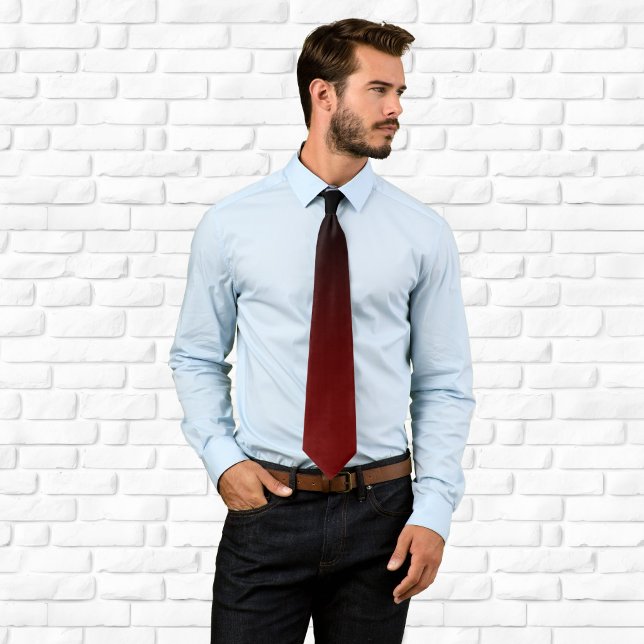 Modern Black and Burgundy Gradient Tie (Modern Black and Burgundy Gradient Neck Tie)