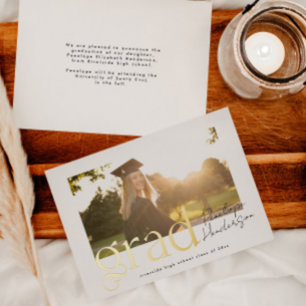 Modern Black and Gold Class of 2024 Graduation