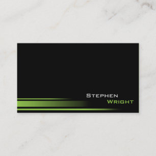 Modern Black and Gradient Custom Colour Business Card