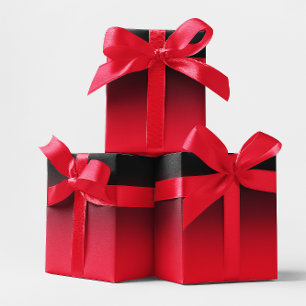 Modern Black and Red Ombre Wrapping Paper