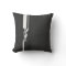 Modern Black and White Abstract Throw Pillow