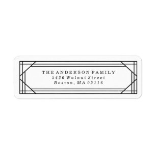 Modern Black and White Art Deco   Holiday