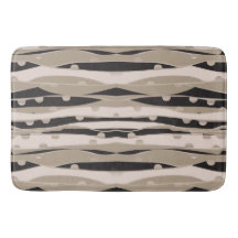 Modern Black And White Bathroom Rug Bath Mat