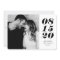 Modern Black and White Bold Date Typography Photo