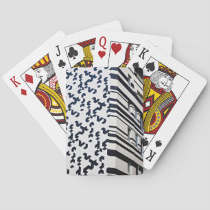 Modern black and white building in Hong Kong 2 Playing Cards