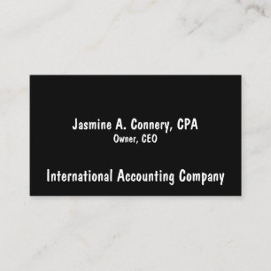 Modern Black And White Business Card