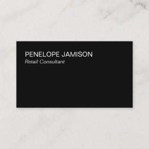 Modern Black and White  Business Card