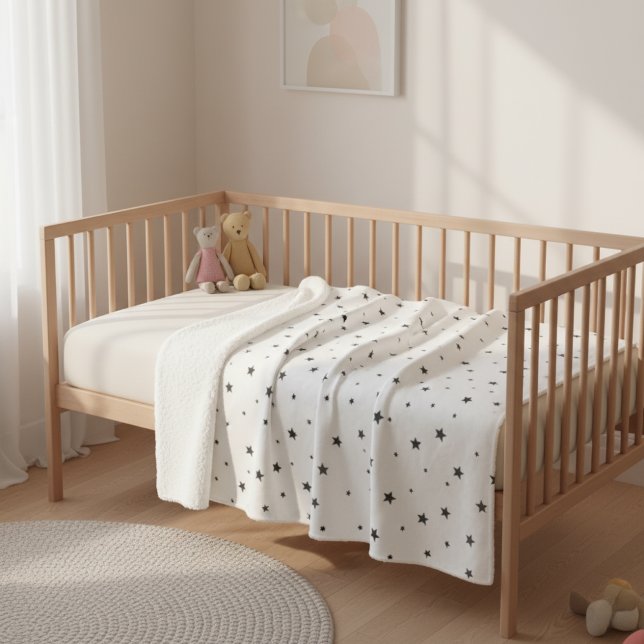 Modern Black and White Children's Blanket  (Creator Uploaded)