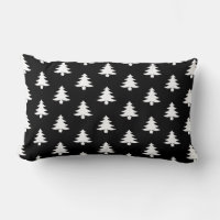 Modern Black And White Christmas Tree Pattern