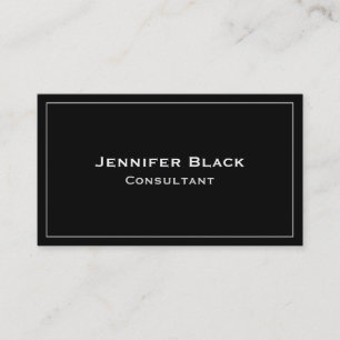 Modern Black and White Design Business Card
