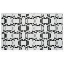 Modern Black and white fabric