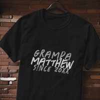 Modern Black and White Grunge For The Cool Grampa
