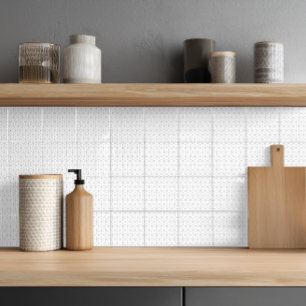 Modern Black and White Isometric Pattern  Tile