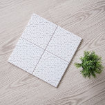 Modern Black and White Isometric Pattern  Tile<br><div class="desc">This modern ceramic tile features a minimalist isometric pattern in black and white. The colours are fully customisable in the Design tool by clicking on the Edit button.</div>