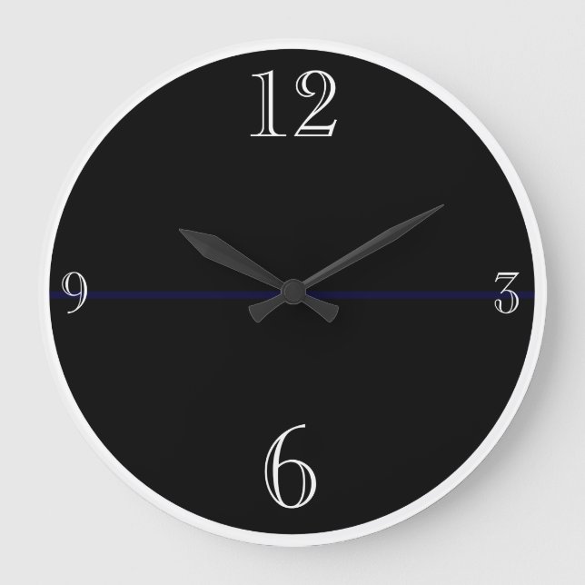 Modern Black and White Large Clock (Front)