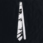 Modern Black and White Marble Pattern Tie<br><div class="desc">Transform your style with this trendy design. It features a modern and chic black and white marble pattern, print that will add some panache and fashionable flair to your personal inventory of accessories and fashion products, or if this design exemplifies a friend or family it would make a great gift...</div>