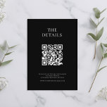 Modern Black and White Minimal Wedding Enclosure Card<br><div class="desc">Modern wedding enclosure cards with minimal design in black and white colour.</div>