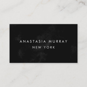 Modern Black and White Minimalist Luxury Boutique Business Card
