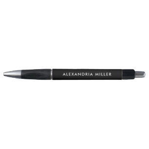 Modern Black and White Minimalist Personalised