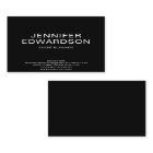 Modern black and white minimalist professional