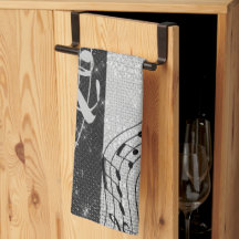 Modern Black and White Musical Notes