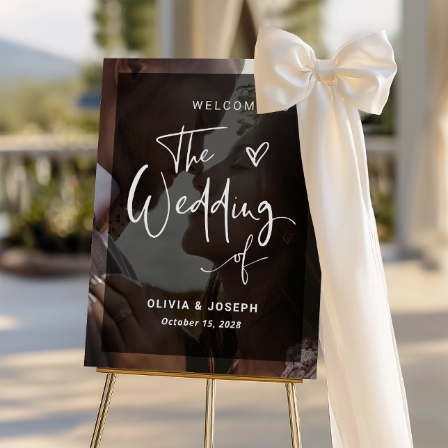 Modern Black and White Overlay | Photo Wedding Poster (Creator Uploaded)