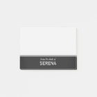 Modern Black and White Personalised 4" x 3"