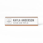 Modern Black and White Personalised Business Logo