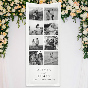 Modern Black and White Photo Gallery Wedding Banner