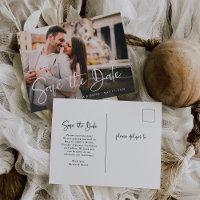 Modern Black and White | Photo Save the Date