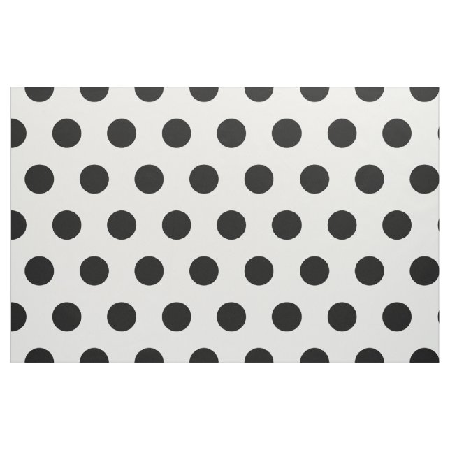 Modern Black and White Polka Dots Fabric (Fat Quarter)