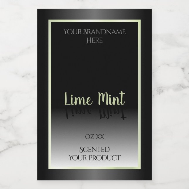 Modern Black and White Professional Product Labels (Single Label)