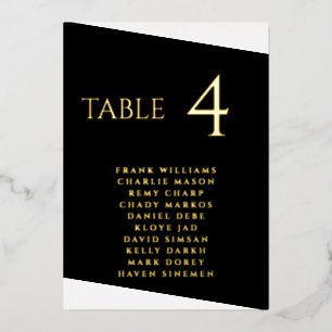 Modern Black and White Real Foil