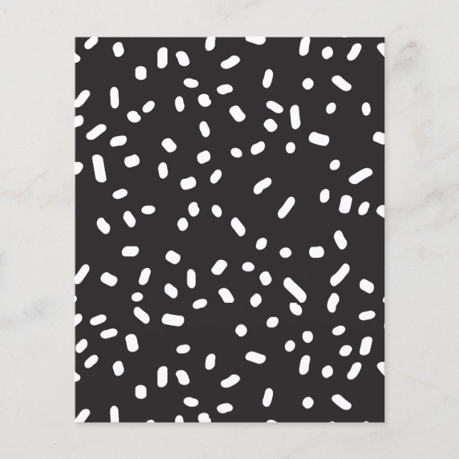 Modern black and white Scrapbook Paper (Front)