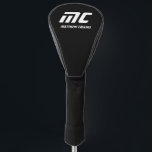 Modern Black and White Sports Simple Cool Monogram Golf Head Cover<br><div class="desc">Modern Black and White Sports Simple Cool Monogram Golf Head Cover. Make it yours with easy customisation. Need a custom order? Just send us a message,  we’re here to help. Kindly note that response times may vary slightly due to the time difference.</div>