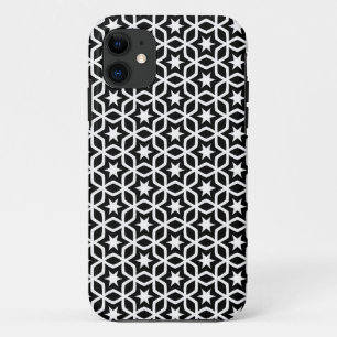 Modern Black and White Star Pattern Case-Mate iPho Case-Mate iPhone Case