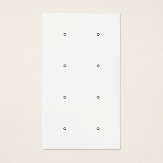 Modern black and white stud earring display card