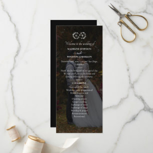 Modern Black And White Wedding Photo Programme