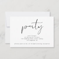 Modern Black and White Wedding Reception