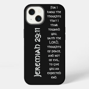 Modern Black Bible Verse iPhone 13 Case