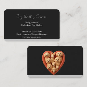 Modern Black Business Card with Silver Accent