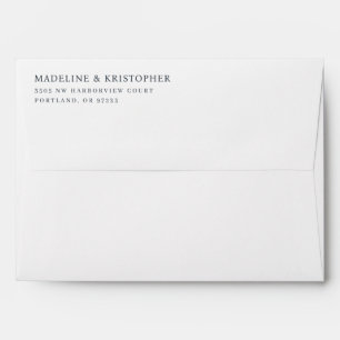 Modern Black Calligraphy Envelope