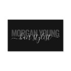 Modern black chic hair stylist script signature