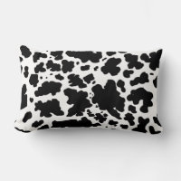 Modern Black Cow Skin Print