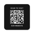 Modern Black Custom Logo and QR Code