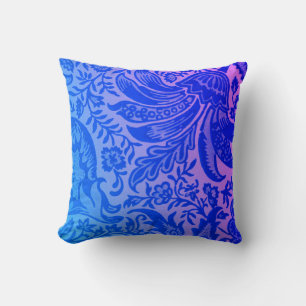 Modern Black Floral Botanical Cushion