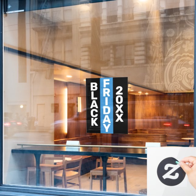 MODERN BLACK FRIDAY BUSINESS LOGO DISPLAY 20XX (Cafe Window)