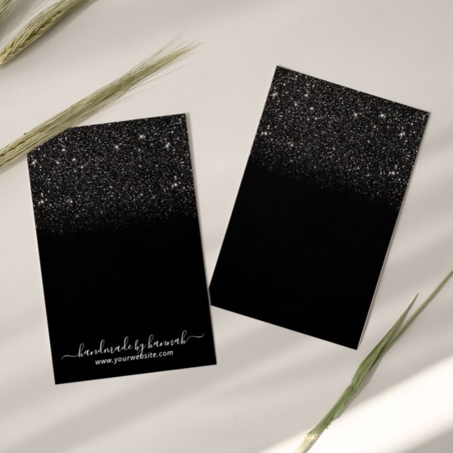 Modern Black Glitter Earring Display Holder (Creator Uploaded)